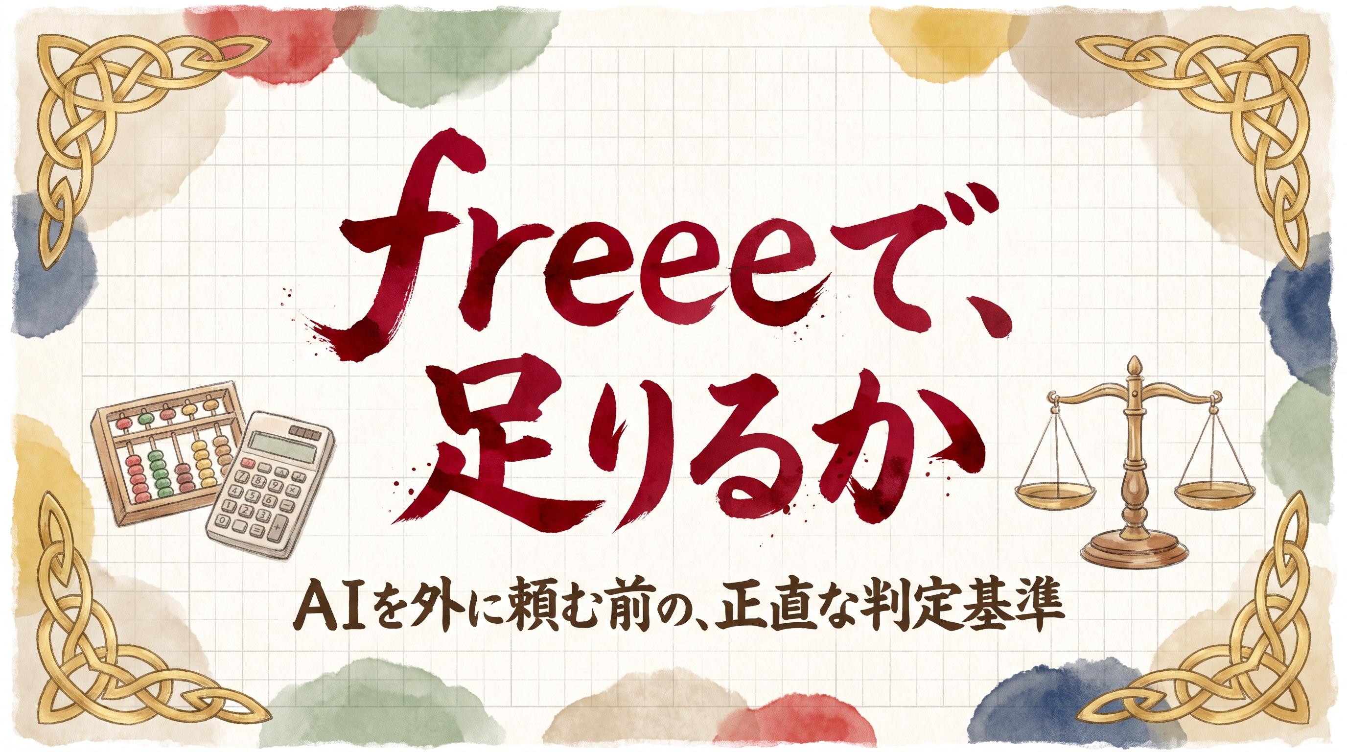freeeのAIエージェントで足りるか。外部にAI導入を頼む前に確認する判定基準